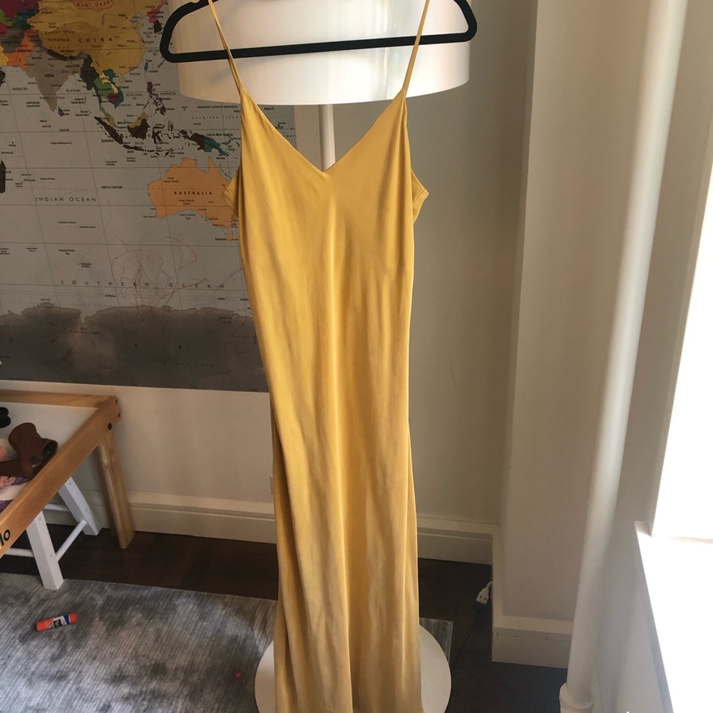 Hatch Ricky Slip Dress in Gold Size 1